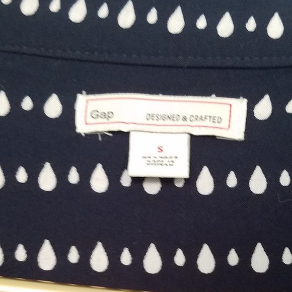 Nice Gap Blue and White Dress with Rain Drop pattern, Size Small - Picture 6 of 11